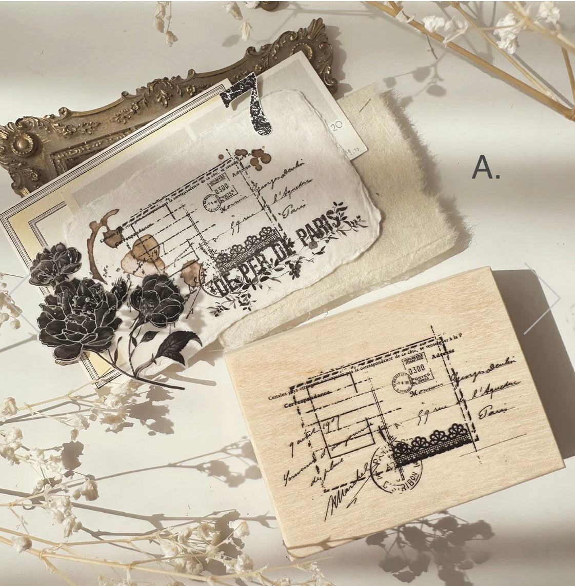NEW! Journal Pages - In Love With Lace - Background | Rubber Stamps