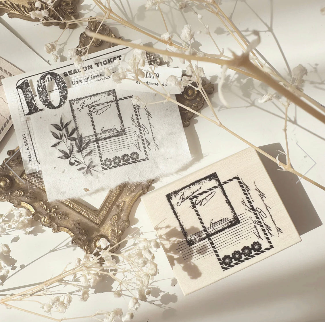 NEW! Journal Pages - In Love With Lace - Background | Rubber Stamps