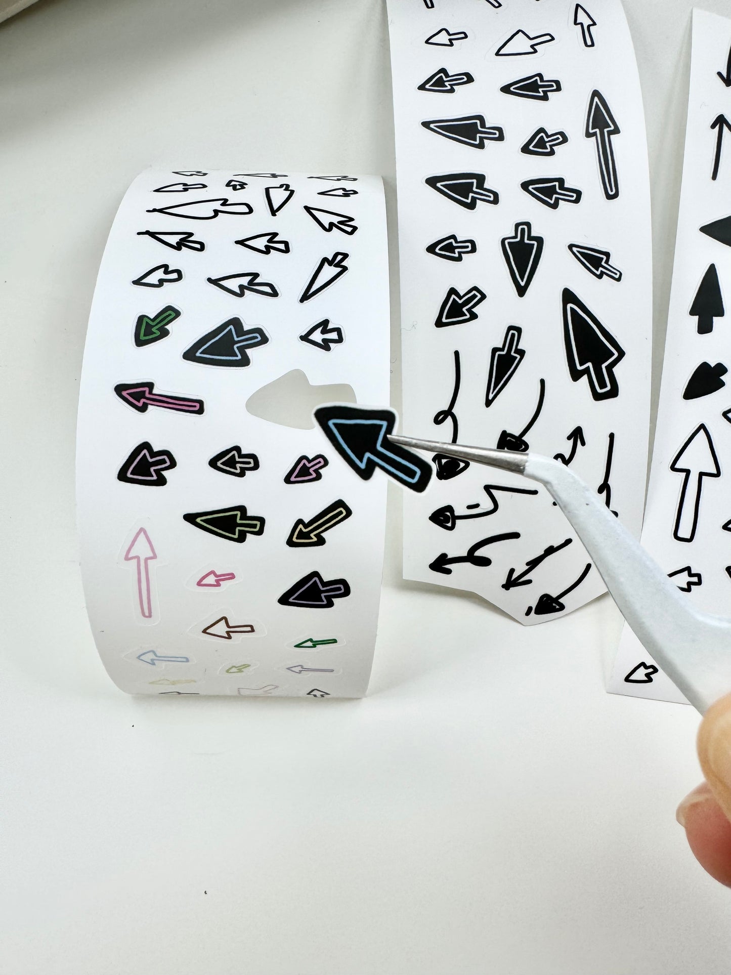 YiRiYY - Click /Black| Pre-cut | 4cm Sticker Paper Tape | Release Paper