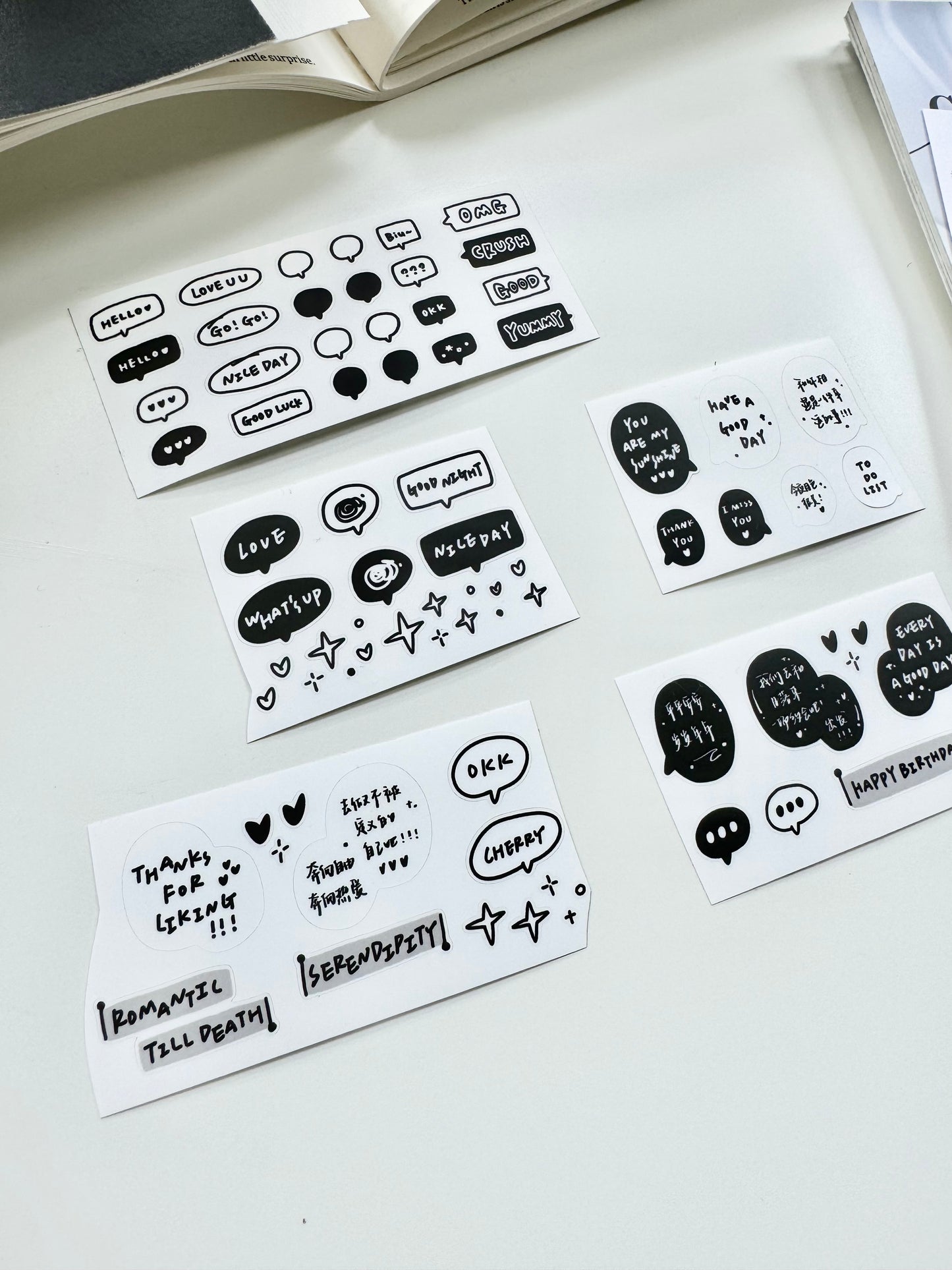 YiRiYY - Listen | Pre-cut | 4cm Sticker Paper Tape | Release Paper