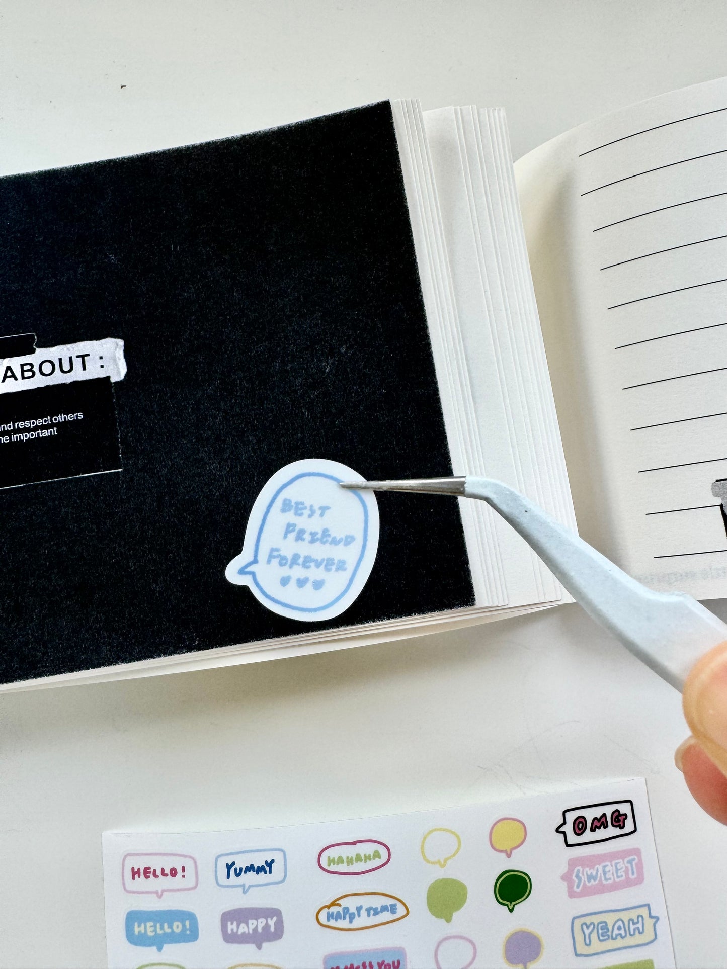 YiRiYY - Hello | Pre-cut | 4cm Sticker Paper Tape | Release Paper