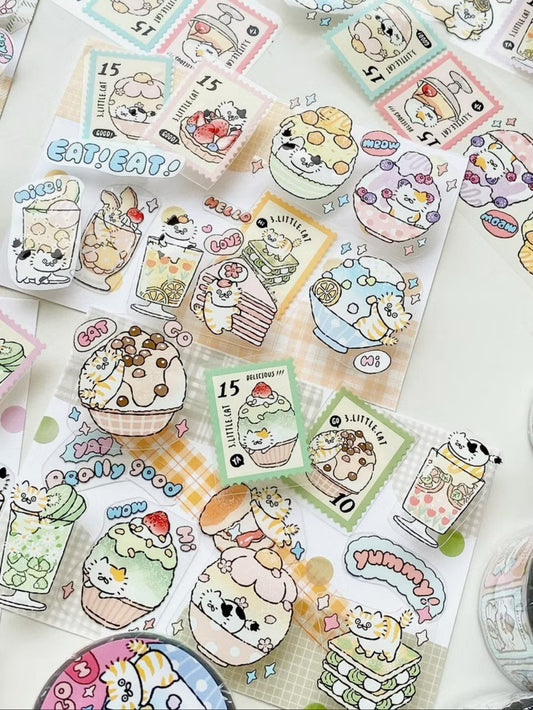 3 Little Cat - Shaved Ice | 4cm PET Tape |  Release Paper