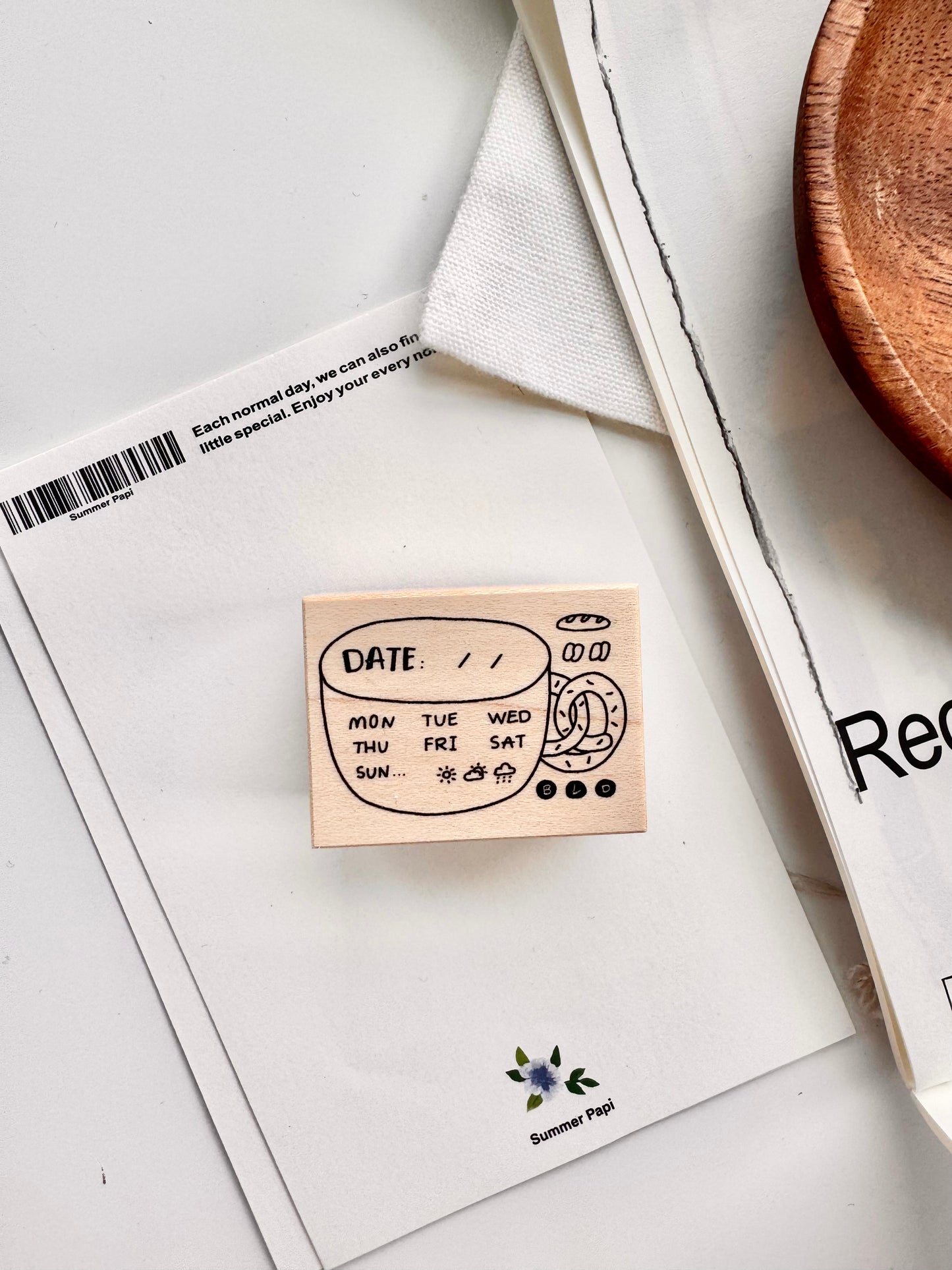 Rolling Island - Weekly Coffee Cup | Rubber Stamp