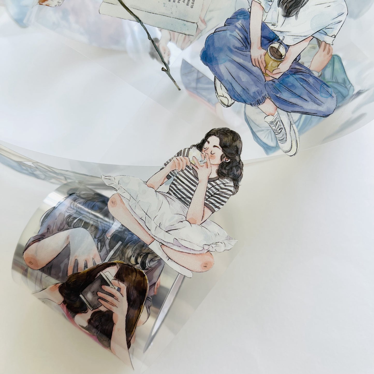 DingDing No.7 - Little Time | 5cm Matte PET Tape | Release Paper