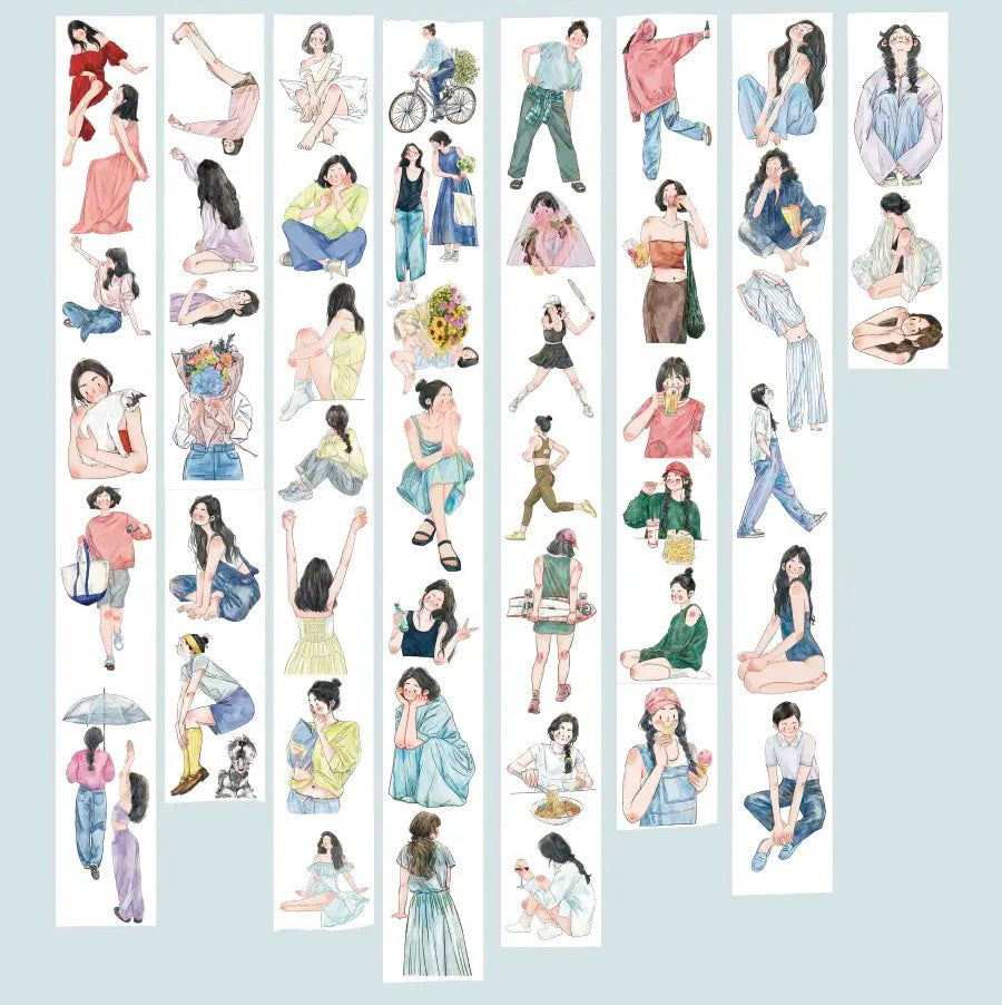 DingDing - No.6 - Beautiful Moment | 5cm Glossy PET Tape | Release Paper