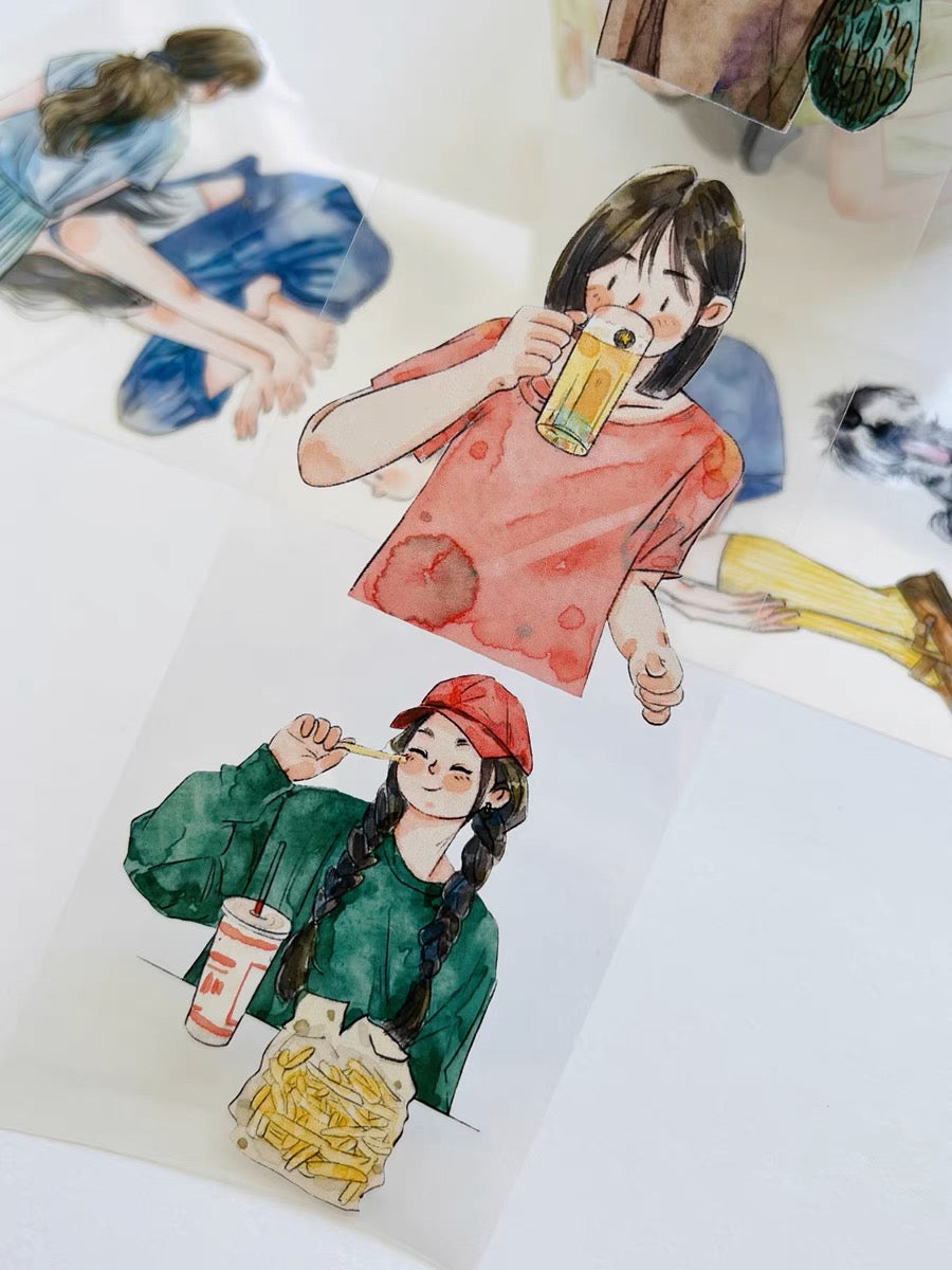 DingDing - No.6 - Beautiful Moment | 5cm Glossy PET Tape | Release Paper