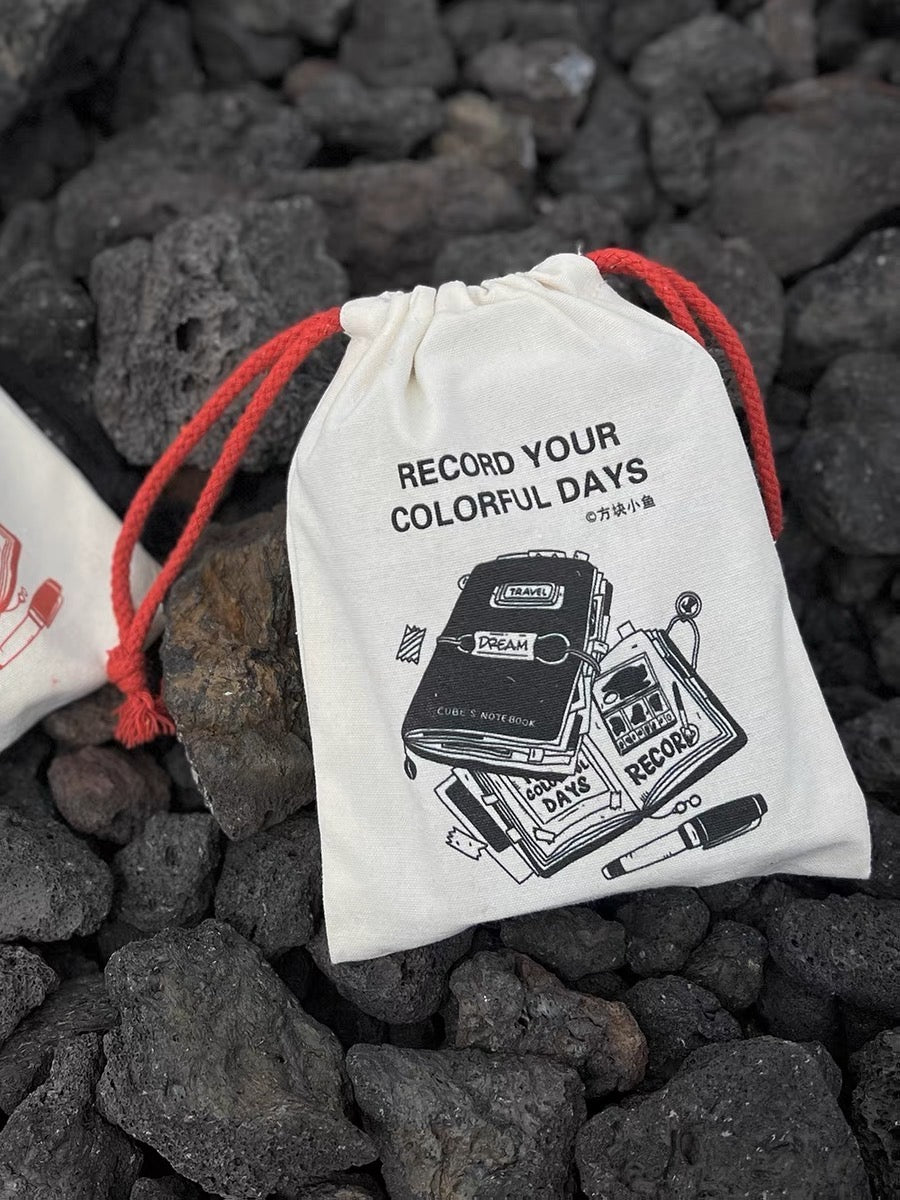 NEW! Cube Fish - Fabric Bag | TN | Notebook | Planner