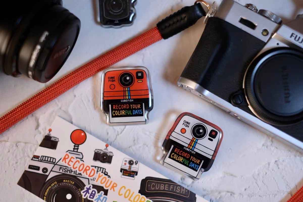 NEW! Cube Fish - Record Your Colorful Days | Acrylic Resin Clip Set