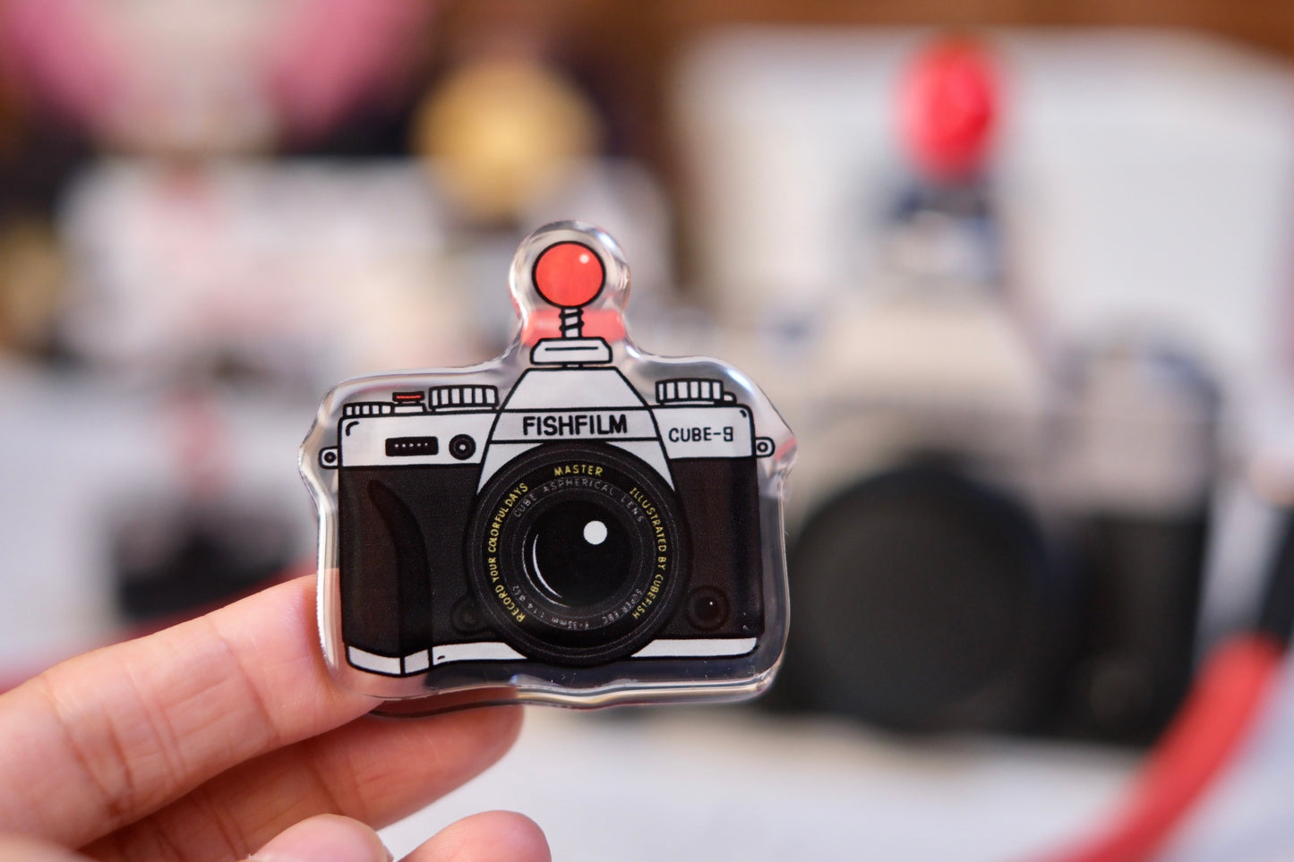 NEW! Cube Fish - Record Your Colorful Days | Acrylic Resin Clip Set