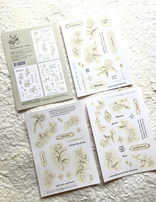 New Loidesign - Bubber | 3 Sheets | Rub On Sticker