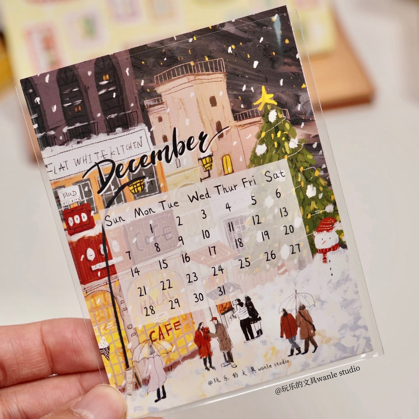 NEW! Wanle Studio - Vol.11 - The Second Half-year Calendar |  6 sheets Cards | Ephemera Paper