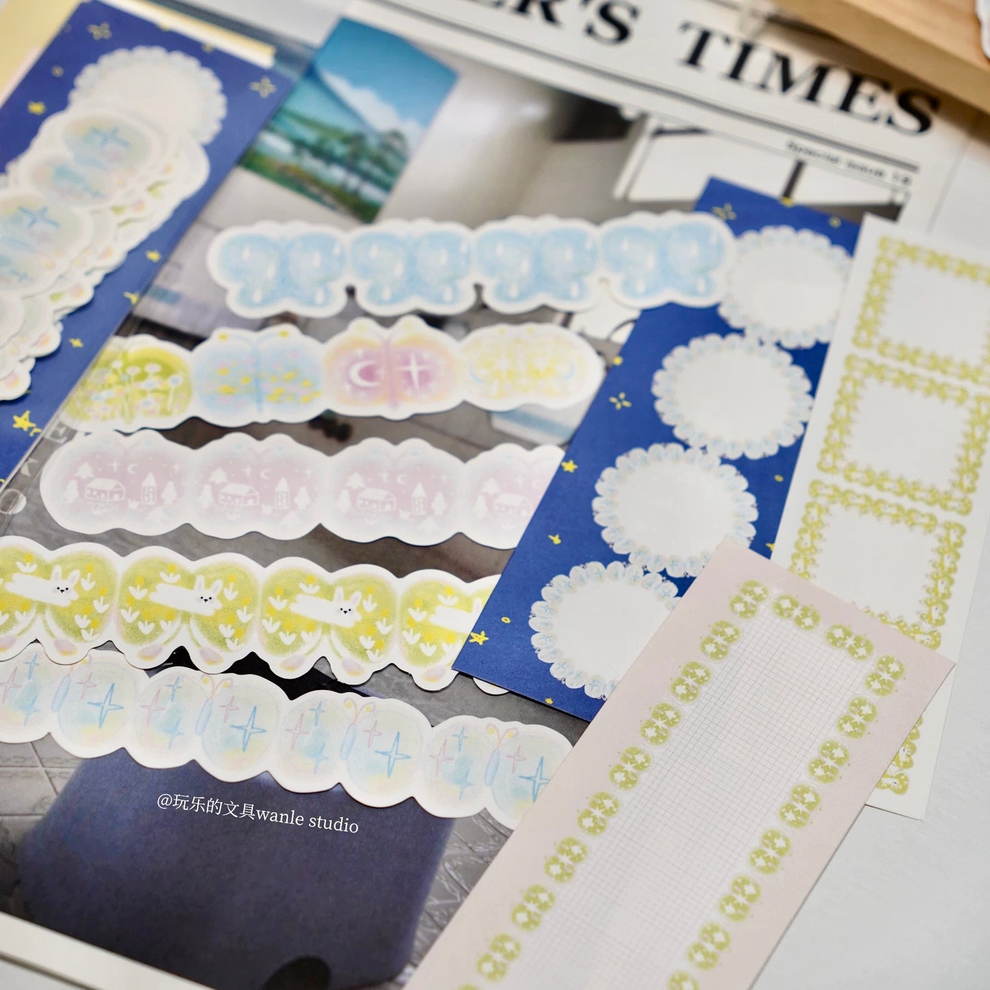 Wanle Studio - Vol.11 Butterflies | 40pcs Memo Pad | Double-sided Printing Ephemera Paper