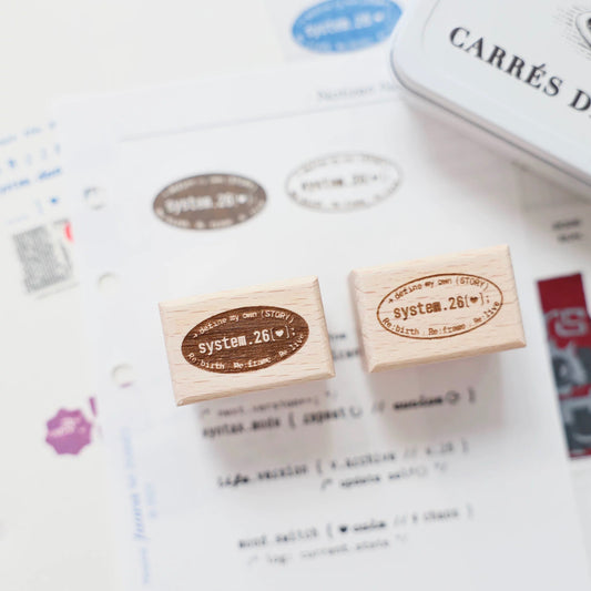 NEW! Sissi - <TWO SIX> | 27pcs Rubber Stamp Set | Wooden Box