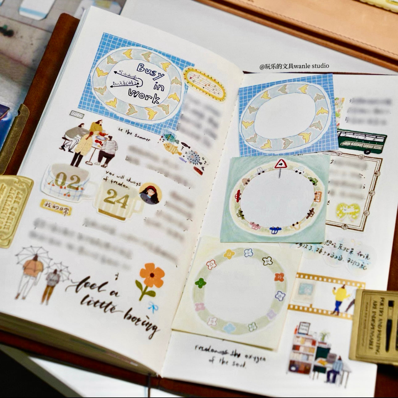 NEW! Wanle Studio - Vol.11 - Clock Plate | 30pcs Memo Pad | Double-sided Printing Ephemera Paper