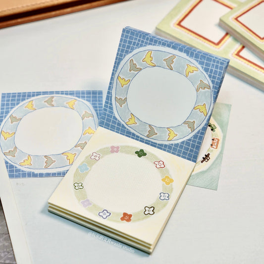 NEW! Wanle Studio - Vol.11 - Clock Plate | 30pcs Memo Pad | Double-sided Printing Ephemera Paper