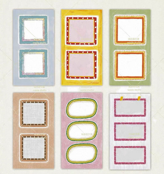 NEW! Wanle Studio - Vol.11 - Continuous Frame | 60pcs Memo Pad | Ephemera Paper