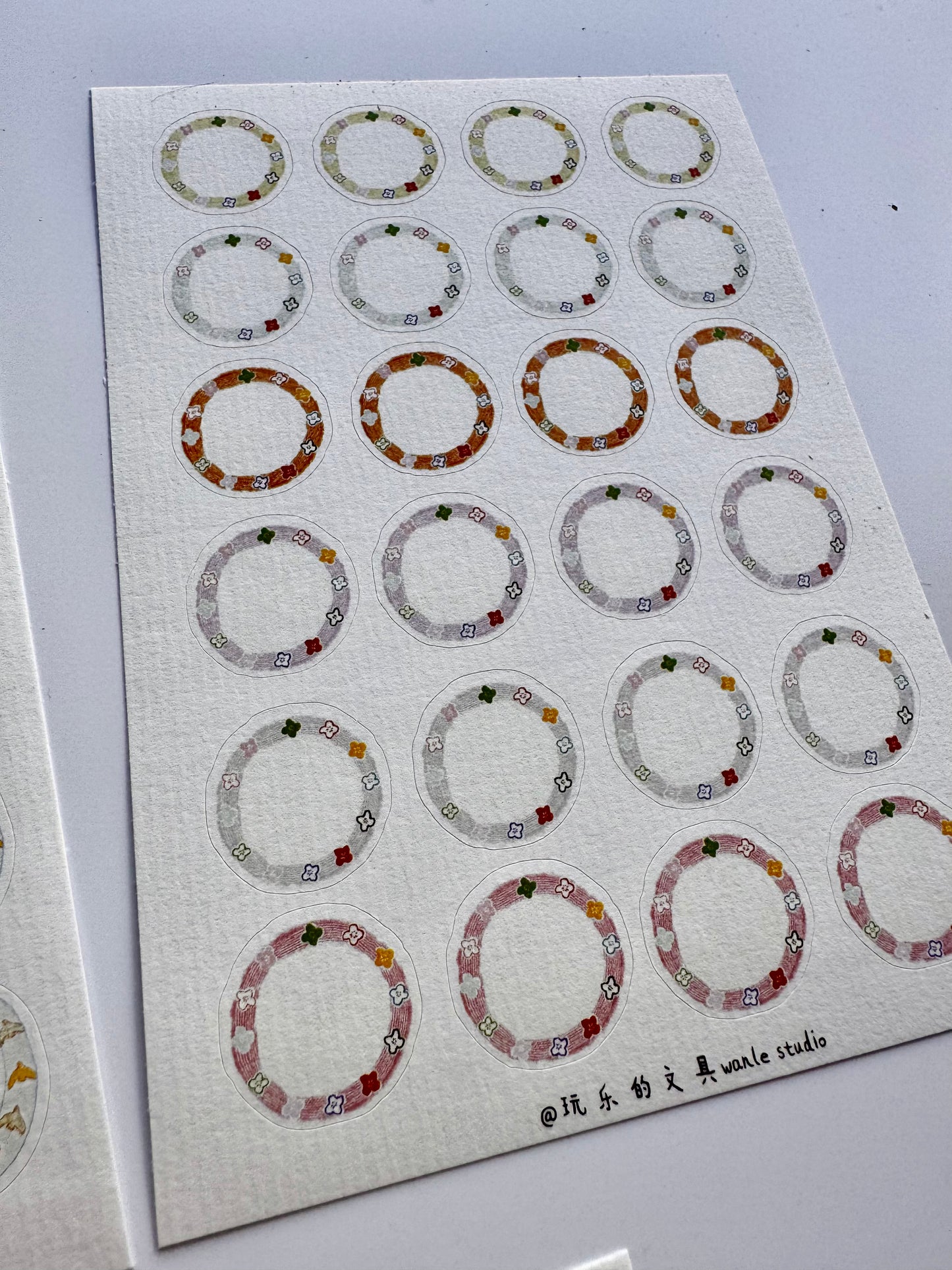 NEW! Wanle Studio - Vol.11 - Circles | Die Cut | 3 Sheets Sticker