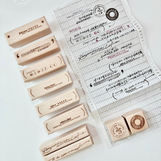 Sissi - <TWO FIVE> | Rubber Stamp Set | Wooden Box
