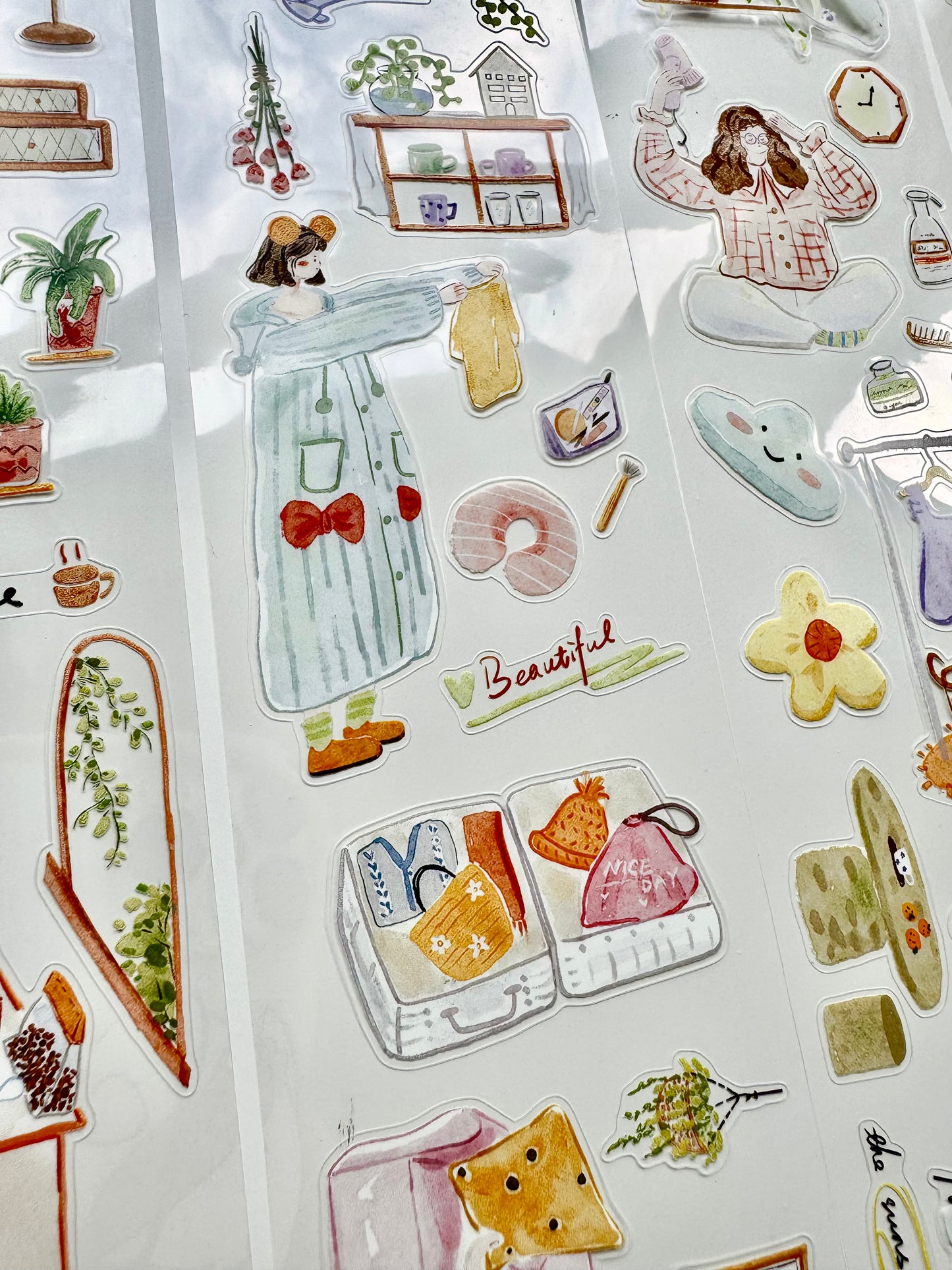 NEW! Lynn Illustration - Everyday Life | Kiss-cut | 6.5cm Tape | Release Paper | 5M