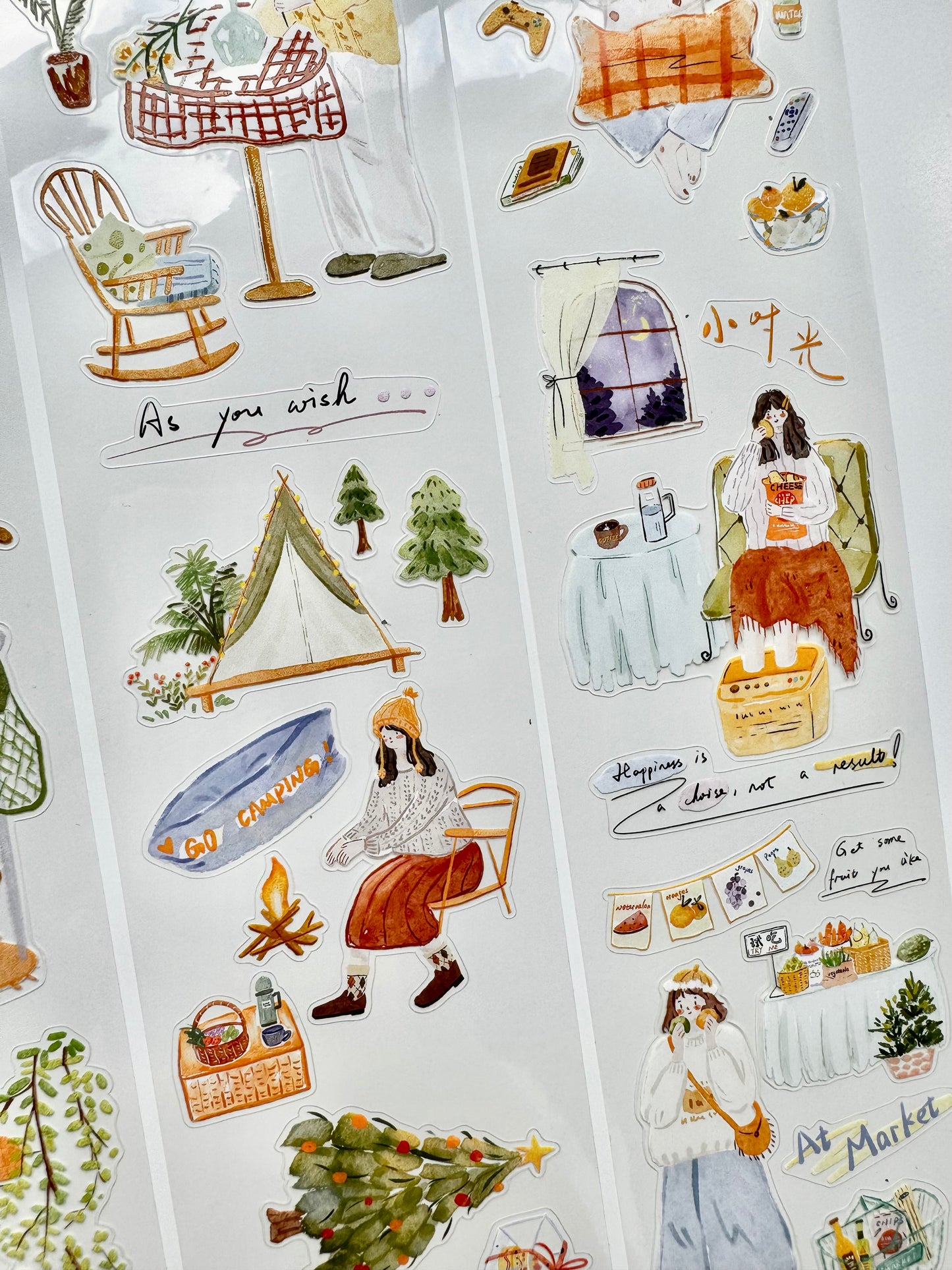 NEW! Lynn Illustration - Everyday Life | Kiss-cut | 6.5cm Tape | Release Paper | 5M