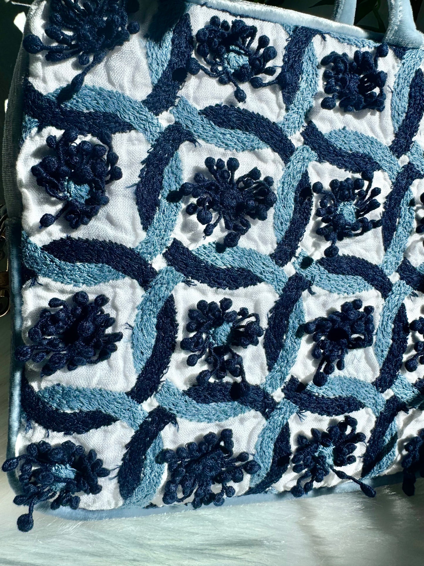 ESH Exclusive Collection - Square bag | Double-sided Pattern | Ring Flower | Handle & Crossbody | Handmade Products | mina perhonen Fabric