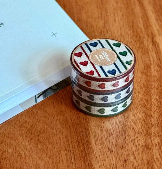 Life Tape -Ribbon Set | 3 Rolls Tape Set | NO Release Paper | 5M X 3