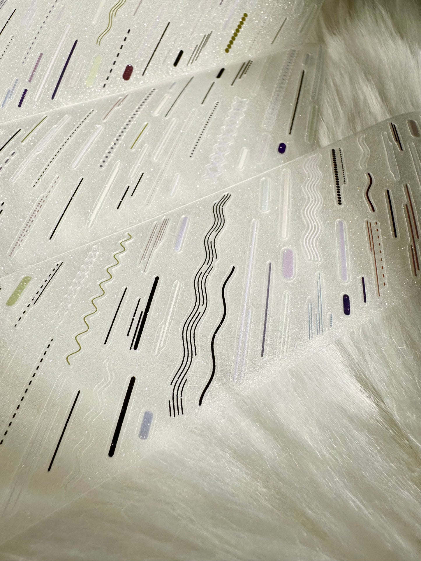 MWJ - Lines | 4.5cm Kiss-cut Glitter PET Tape |  Release Paper | 5M