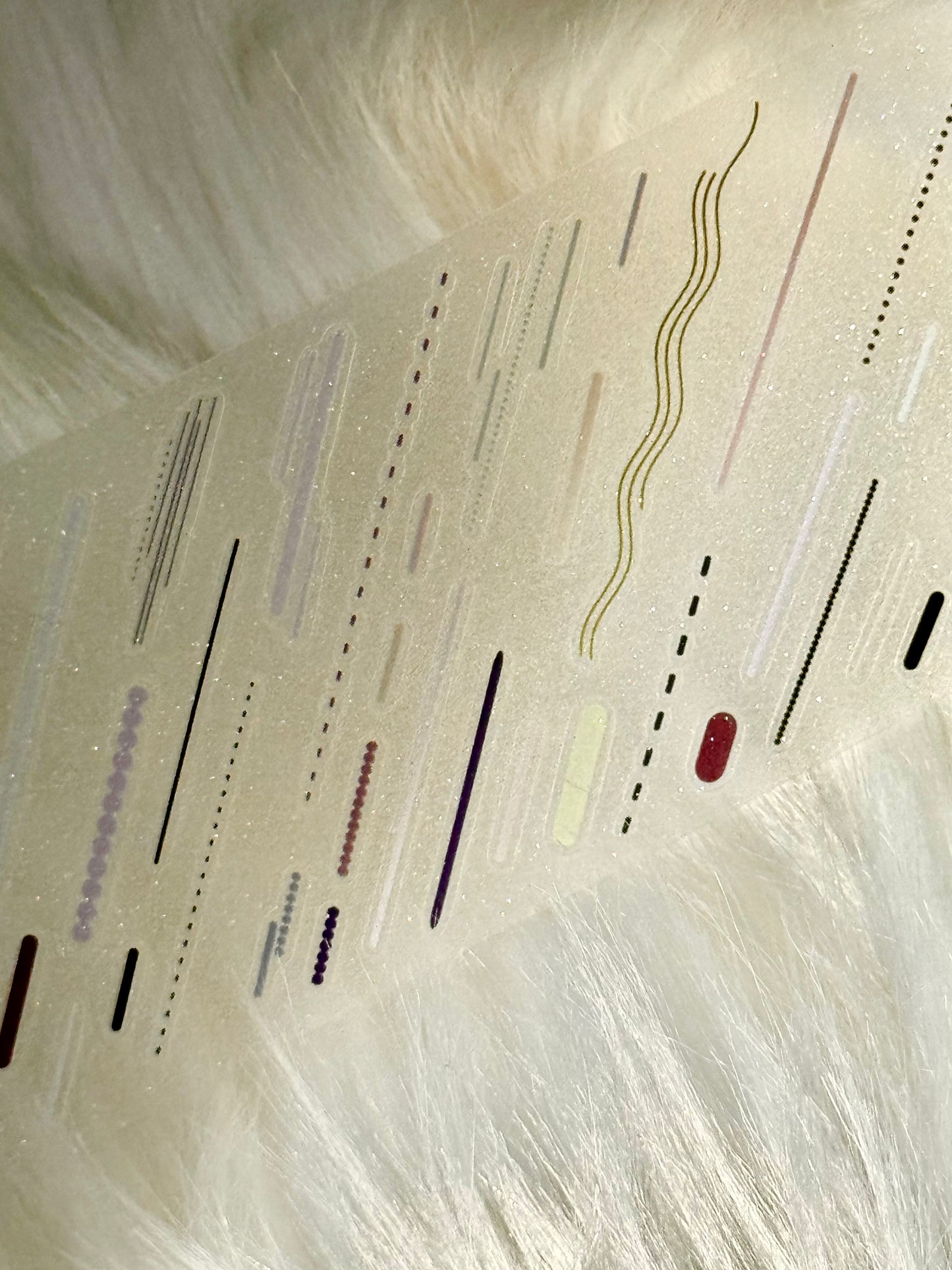 MWJ - Lines | 4.5cm Kiss-cut Glitter PET Tape |  Release Paper | 5M