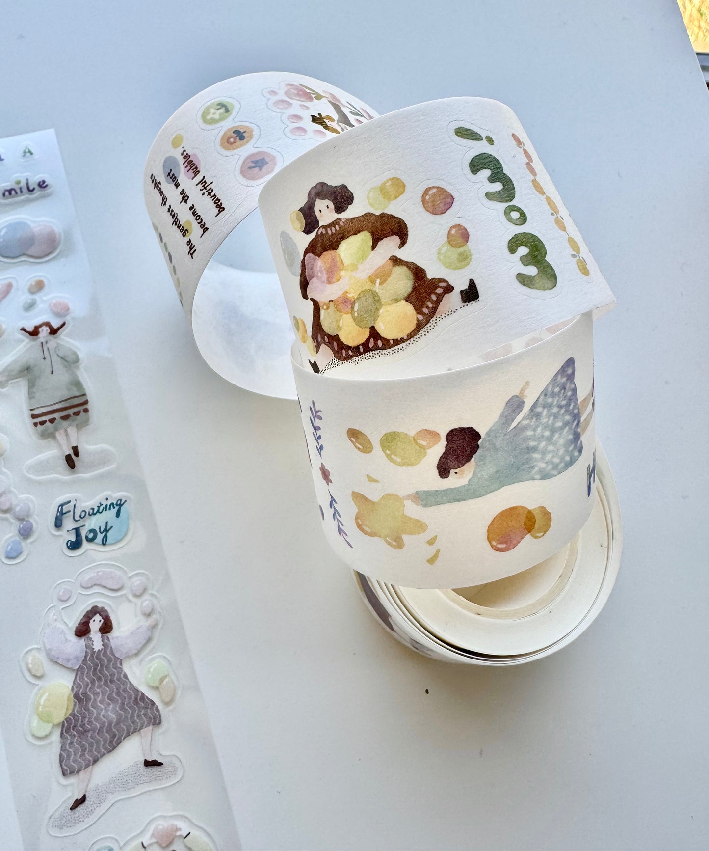 NEW! Bloom Your Day Studio - Mini Girls - Bubble Girl | 3.5cm Tape | Release Paper | 5M