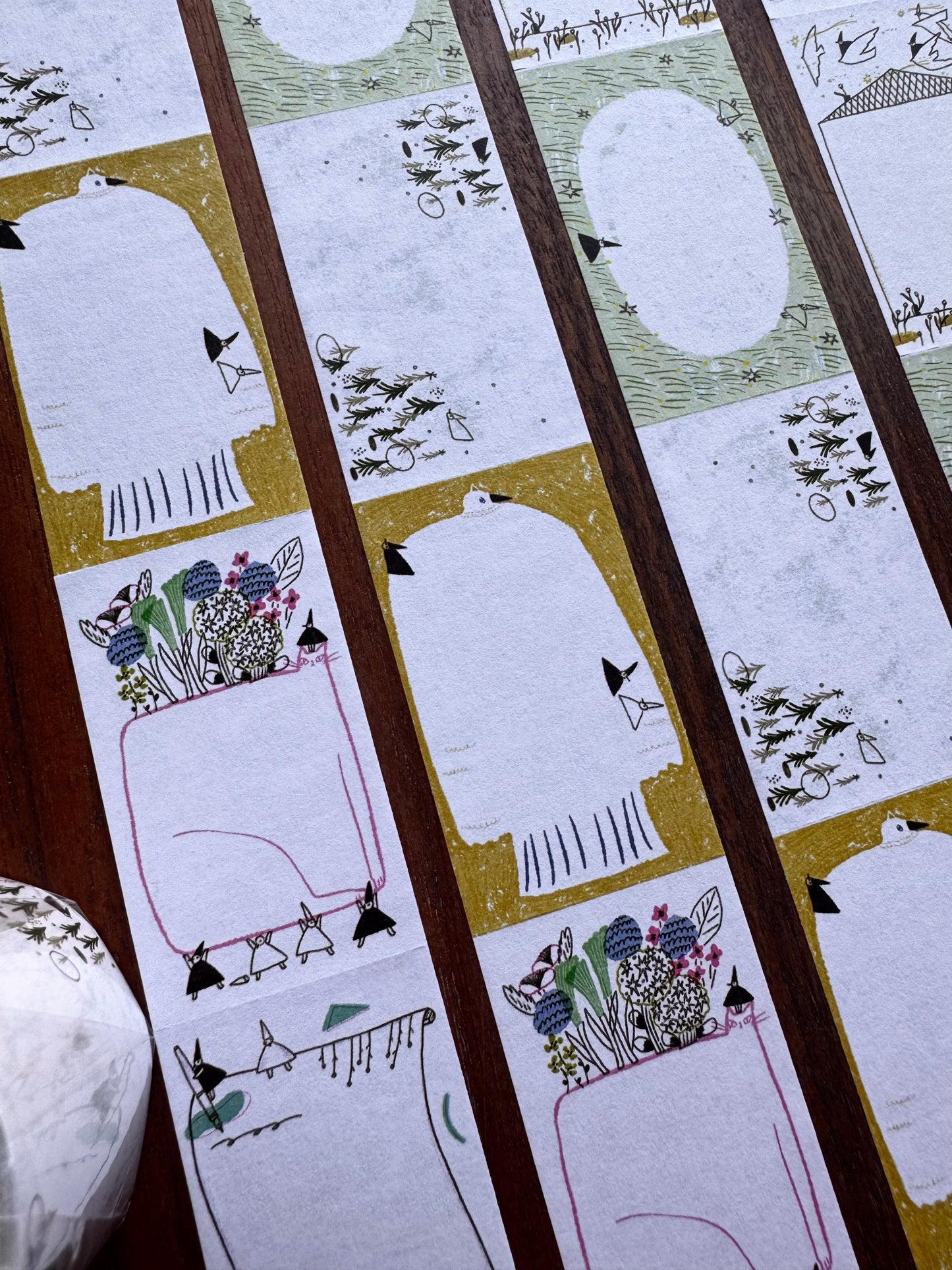 NEW! Avocadomori - Tiny World | 3cm Sticker Tape | Roll Sticky Note | NO Release Paper | 5M