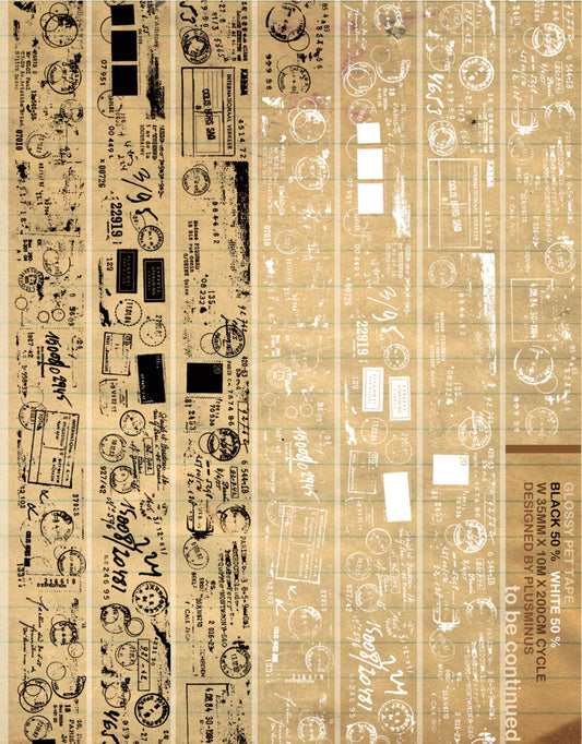 Plus.Minus - 3.5cm To Be Continued | PET Tape | Release Paper