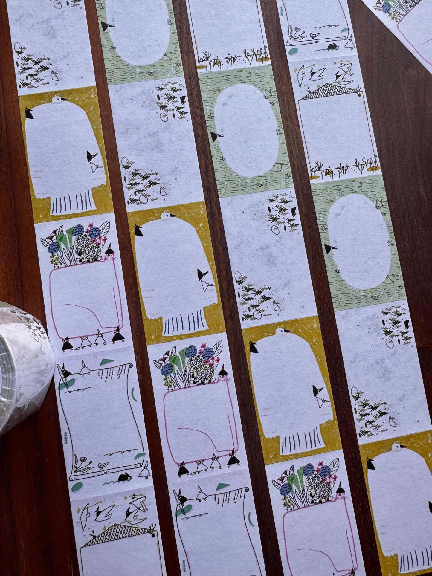 NEW! Avocadomori - Tiny World | 3cm Sticker Tape | Roll Sticky Note | NO Release Paper | 5M
