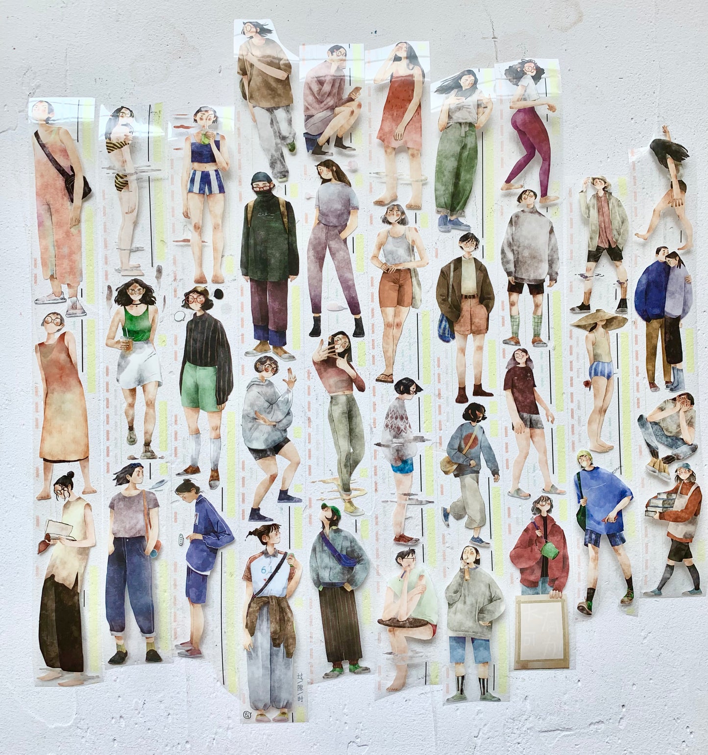 NEW! YDK - 4cm Fleeting Time | Large Figure PET Tape | Release Paper