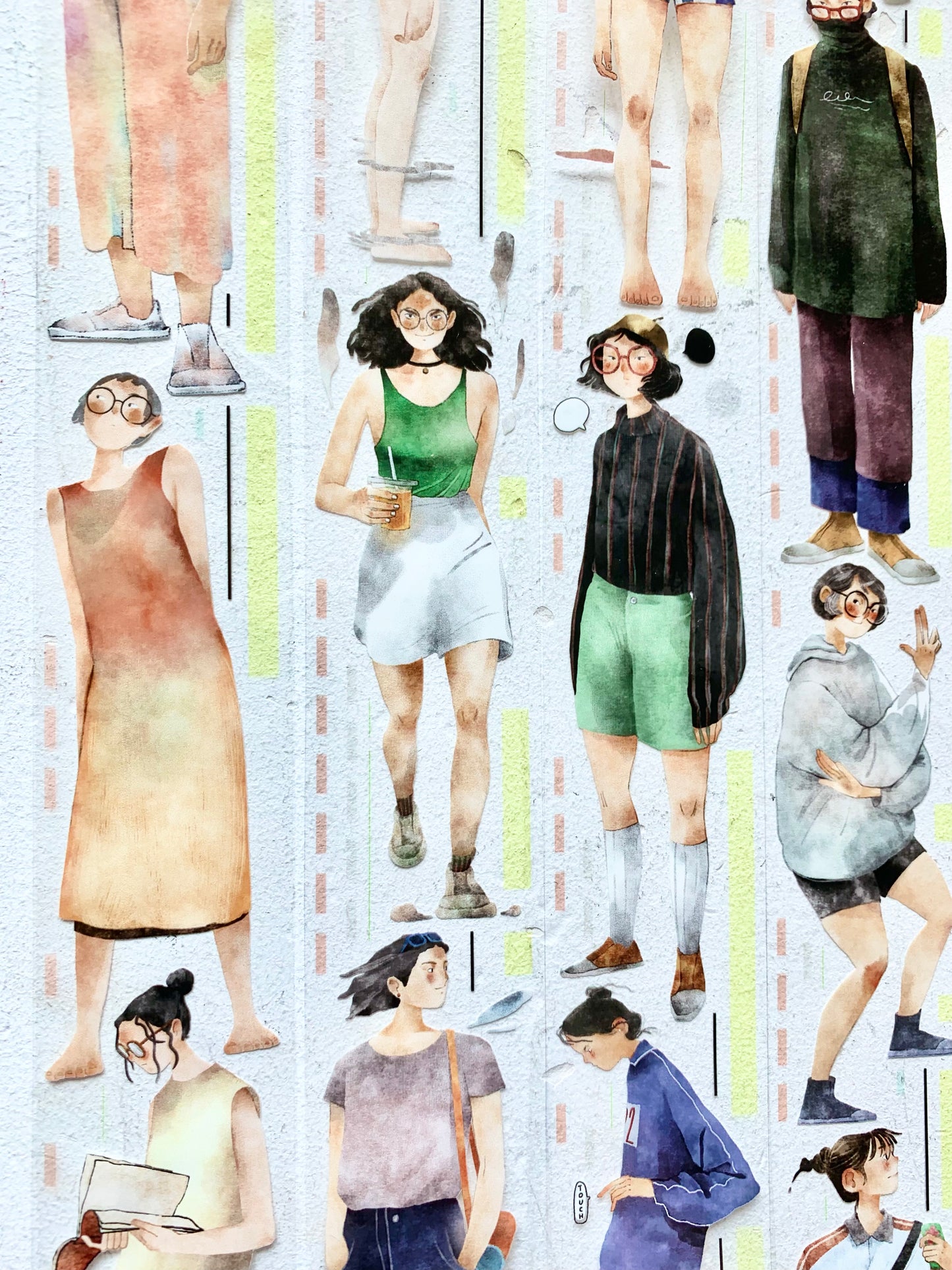 NEW! YDK - 4cm Fleeting Time | Large Figure PET Tape | Release Paper