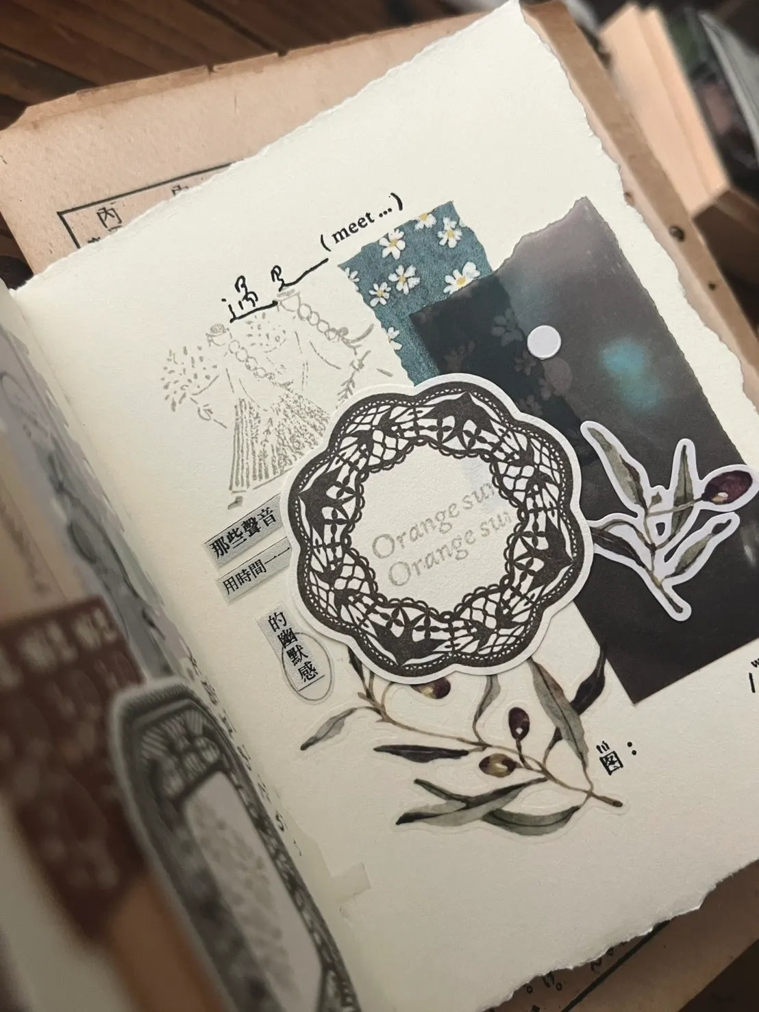 NEW! Breezy Studio - Bird Letter Paper | 50pcs Notebook | Ephemera Paper