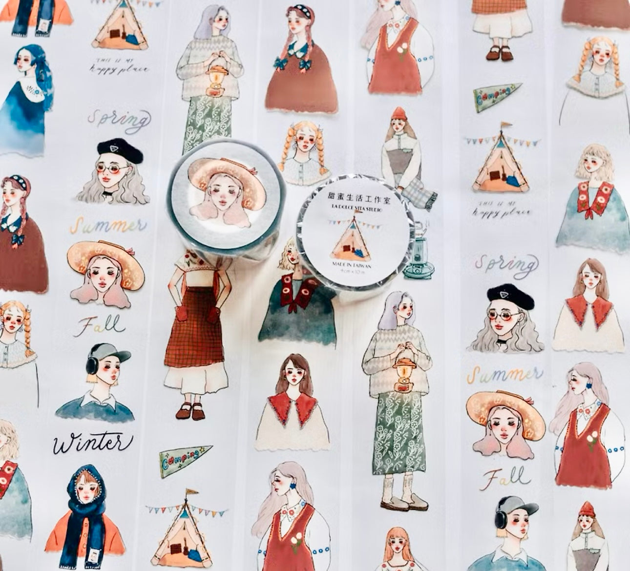 NEW! La Dolce Vita - Camping Life | 4cm PET Tape | Release Paper