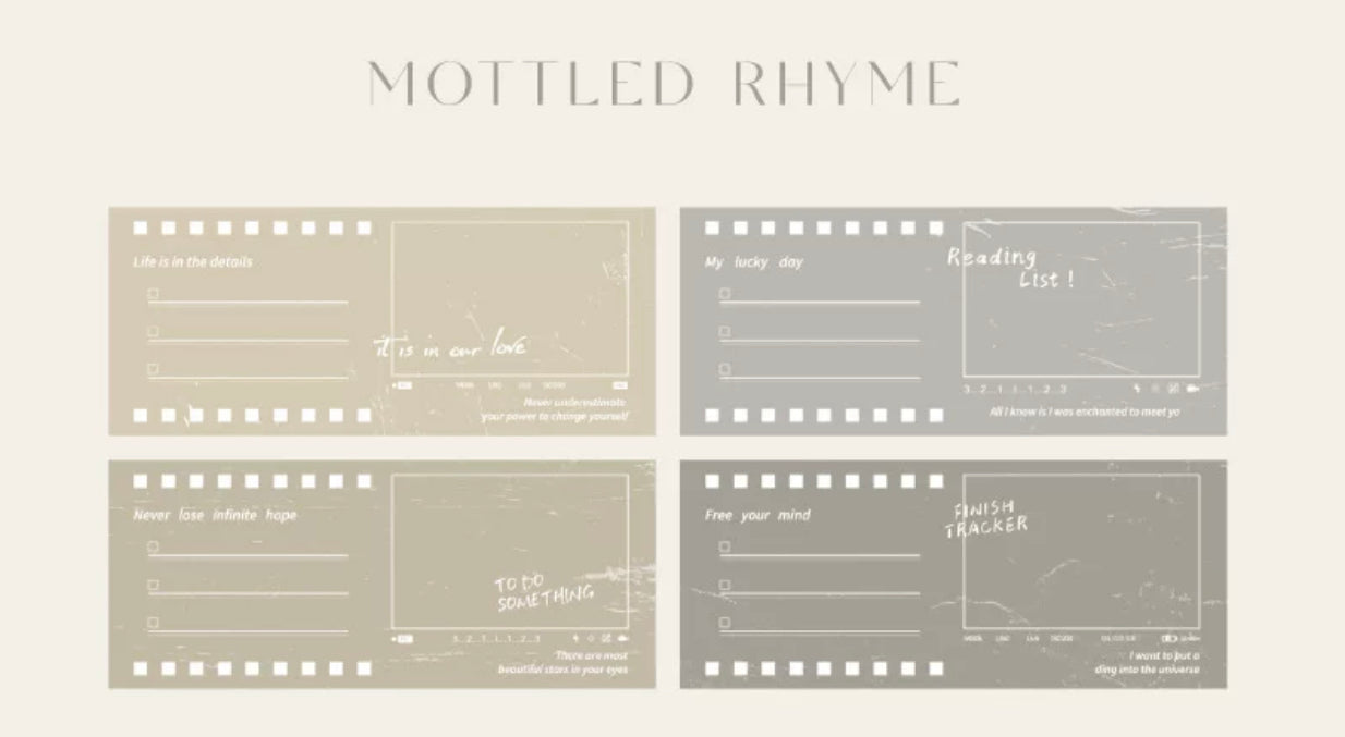 Ephemera Paper - Literary Film | 40pcs Note Pad | Special Paper