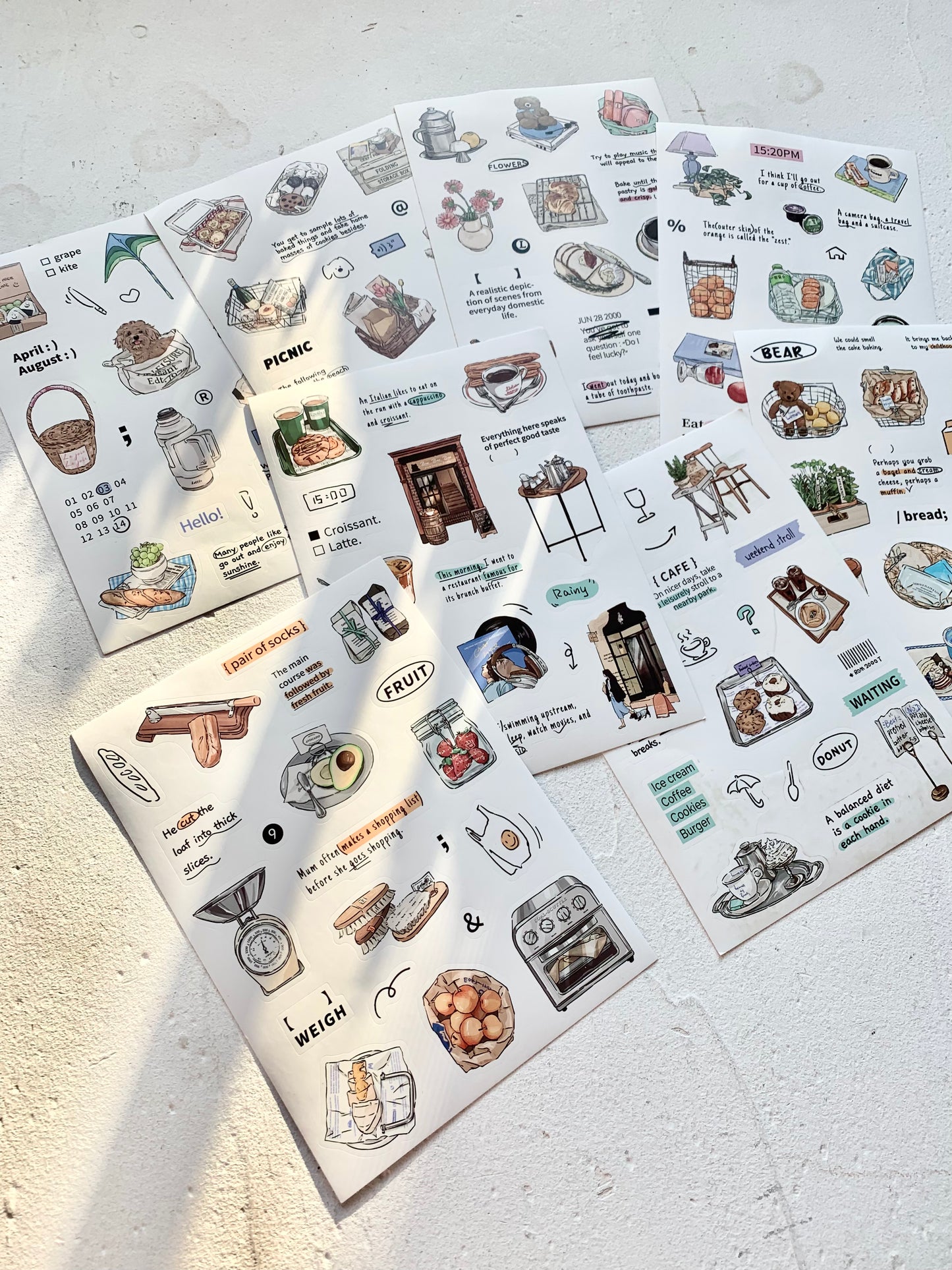 IM - Daily Life | 8 Sheets Sticker | Die Cut