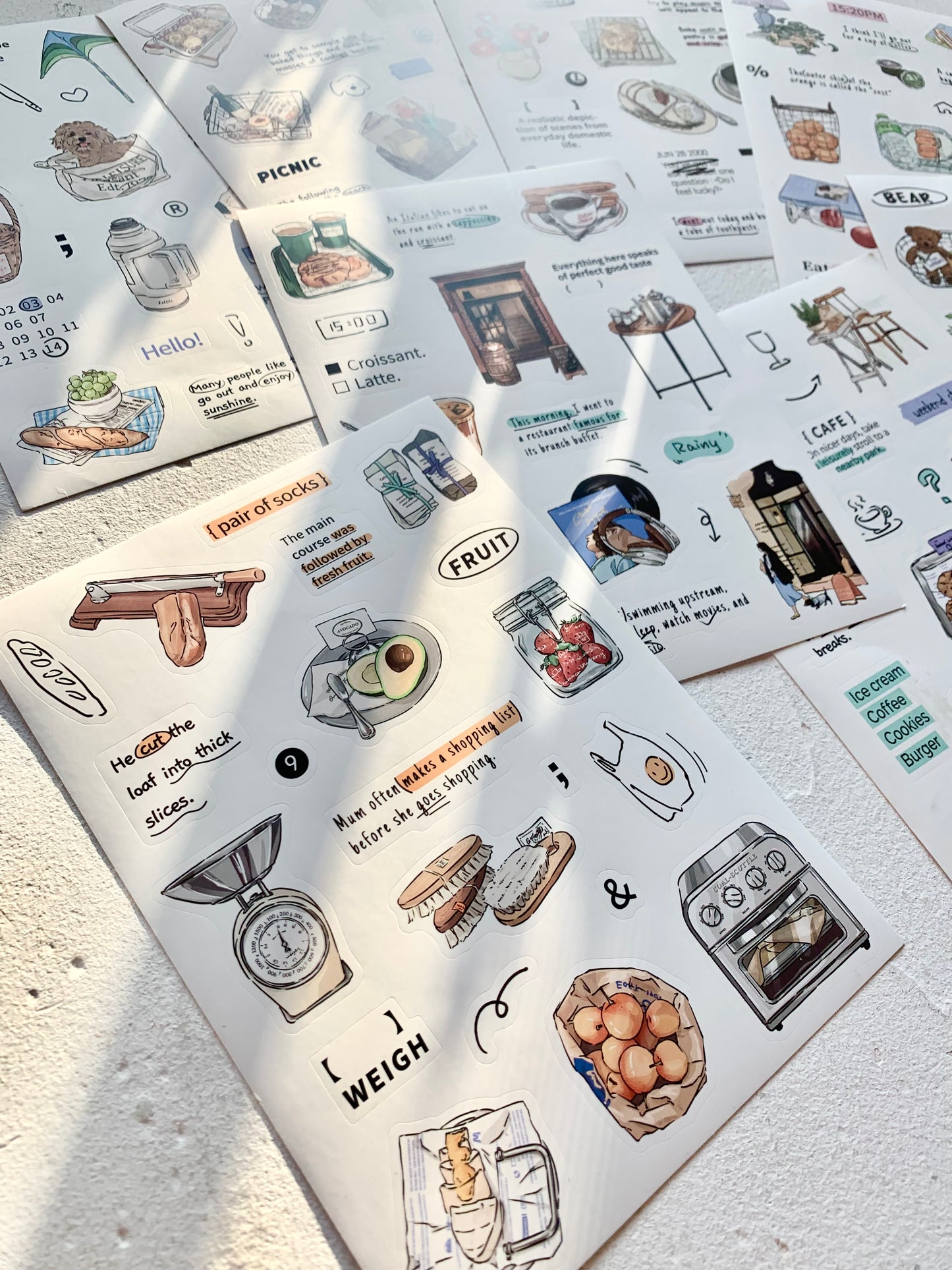 IM - Daily Life | 8 Sheets Sticker | Die Cut