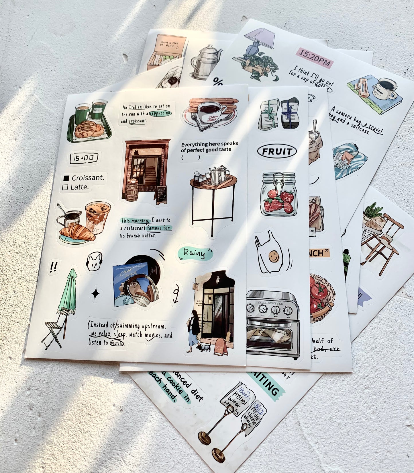 IM - Daily Life | 8 Sheets Sticker | Die Cut