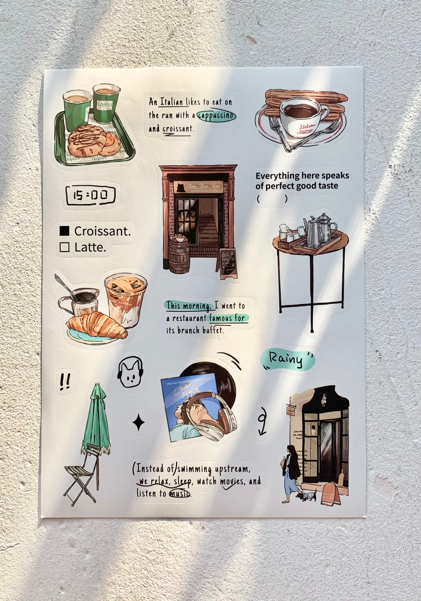 IM - Daily Life | 8 Sheets Sticker | Die Cut