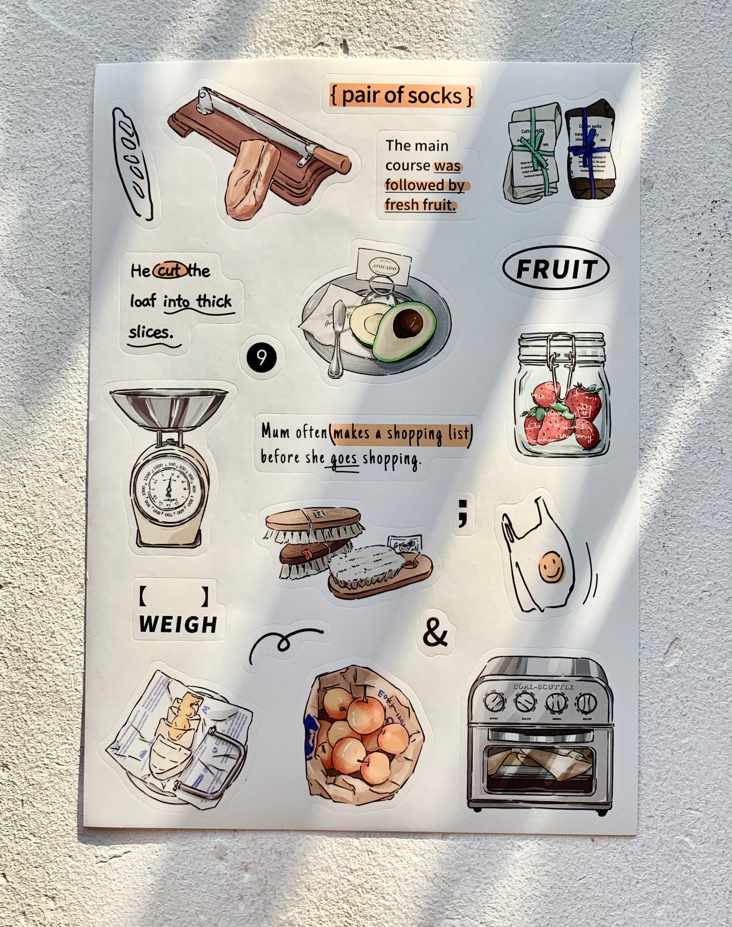 IM - Daily Life | 8 Sheets Sticker | Die Cut