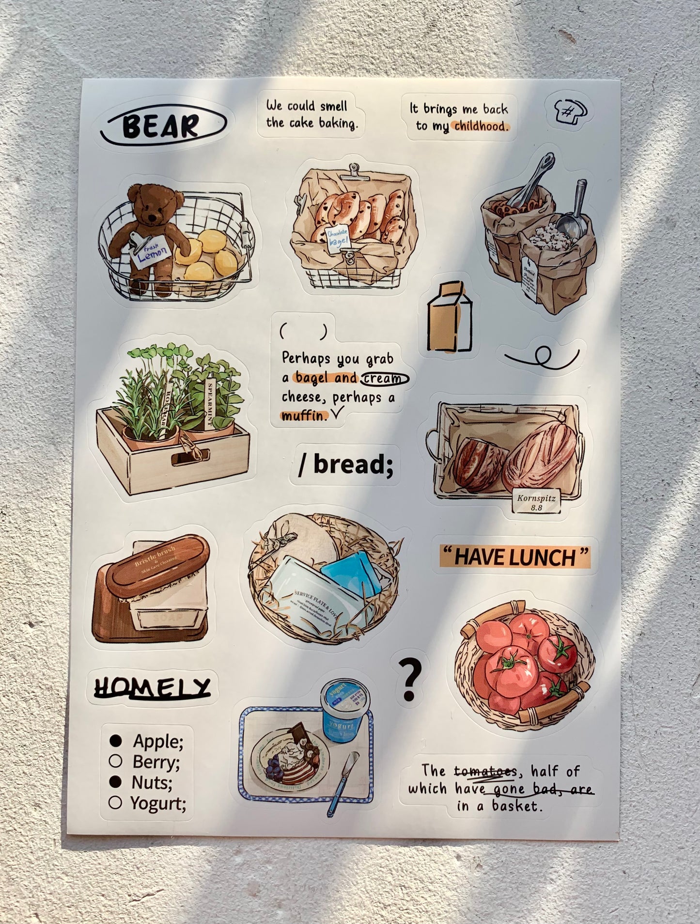 IM - Daily Life | 8 Sheets Sticker | Die Cut