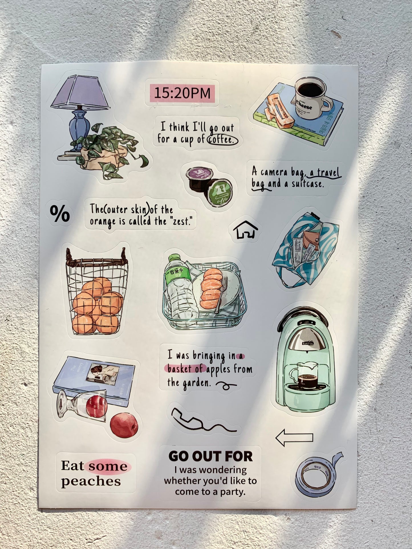 IM - Daily Life | 8 Sheets Sticker | Die Cut