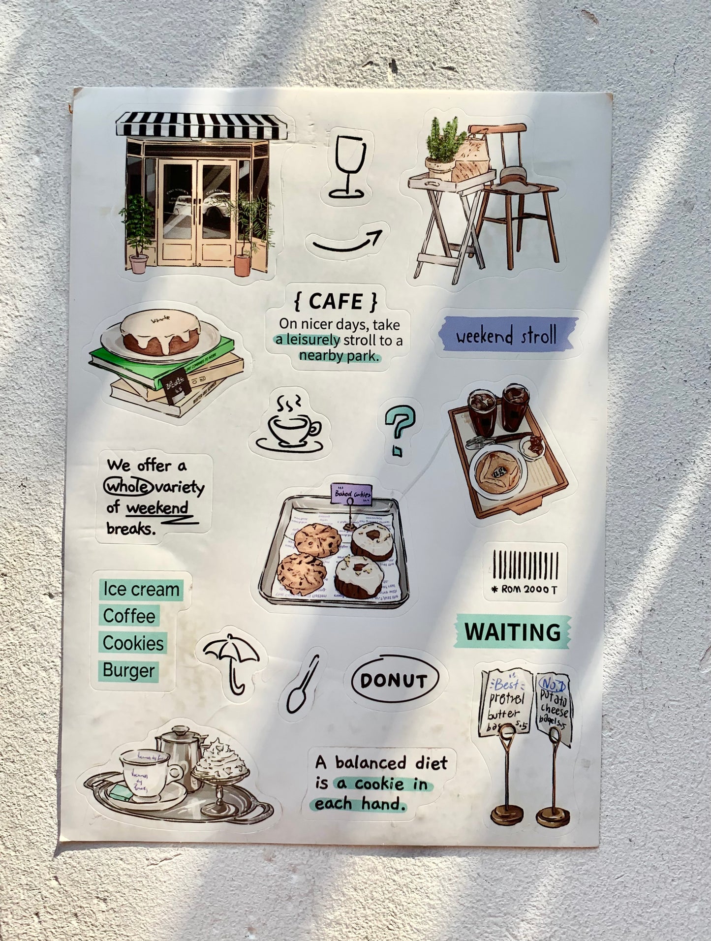 IM - Daily Life | 8 Sheets Sticker | Die Cut