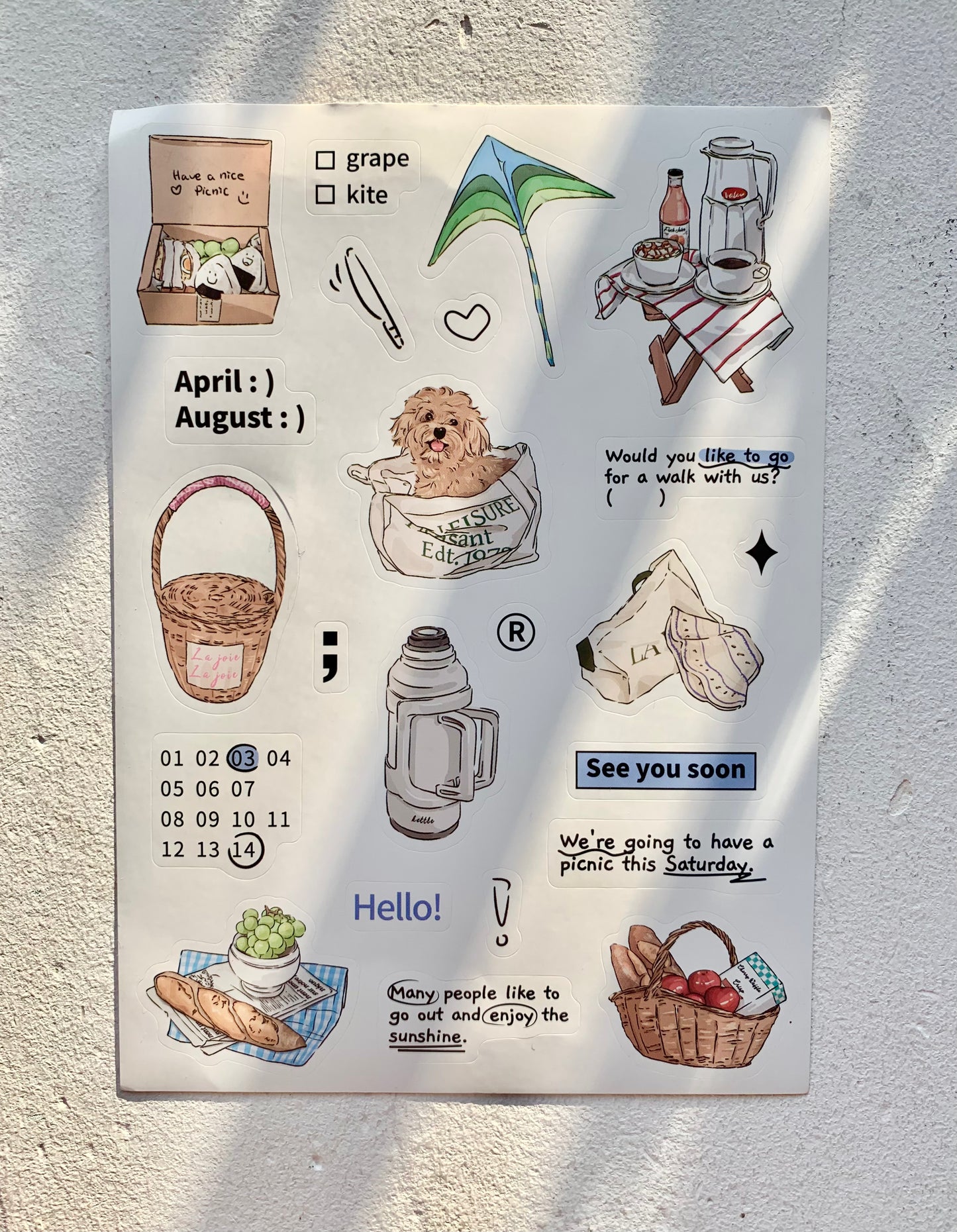 IM - Daily Life | 8 Sheets Sticker | Die Cut