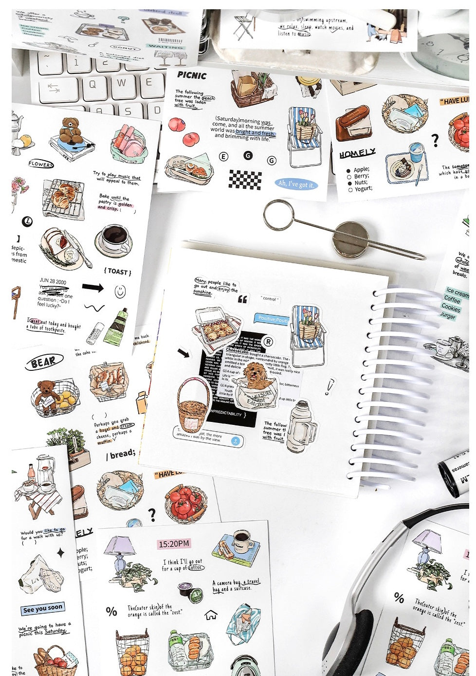 IM - Daily Life | 8 Sheets Sticker | Die Cut