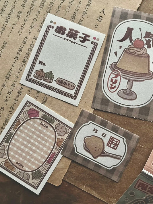 NEW! Breezy Studio - Snack Time | 50pcs Notebook | Ephemera Paper