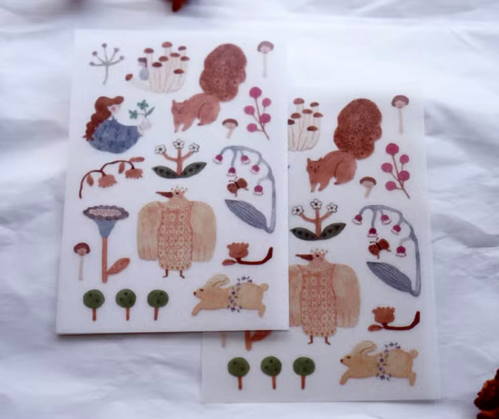 NEW! Ivy Snow - Spring Bloom | 2 Sheets | Rub On Sticker