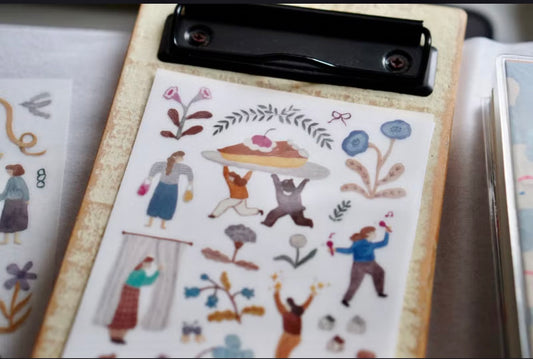 NEW! Ivy Snow - A Lovely Day | 2 Sheets | Rub On Sticker